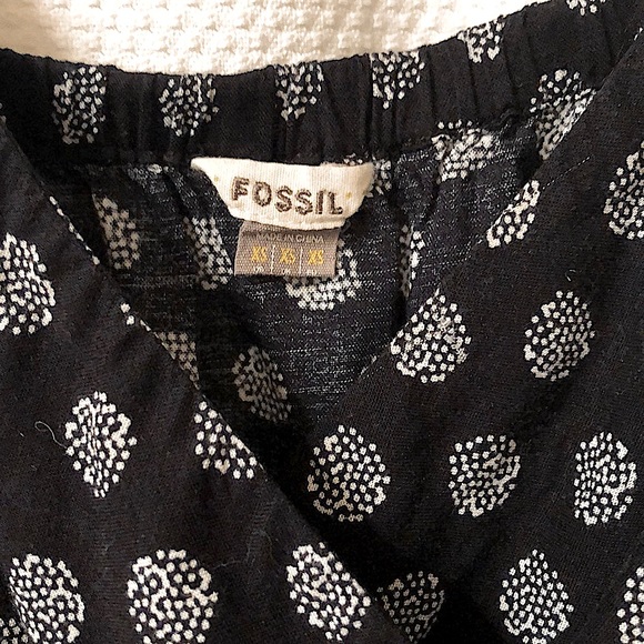 Fossil Black and White Polka Dot Dress | SIZE XS - Picture 5 of 8